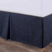 Camden - Queen Nubby Bed Skirt - Blue