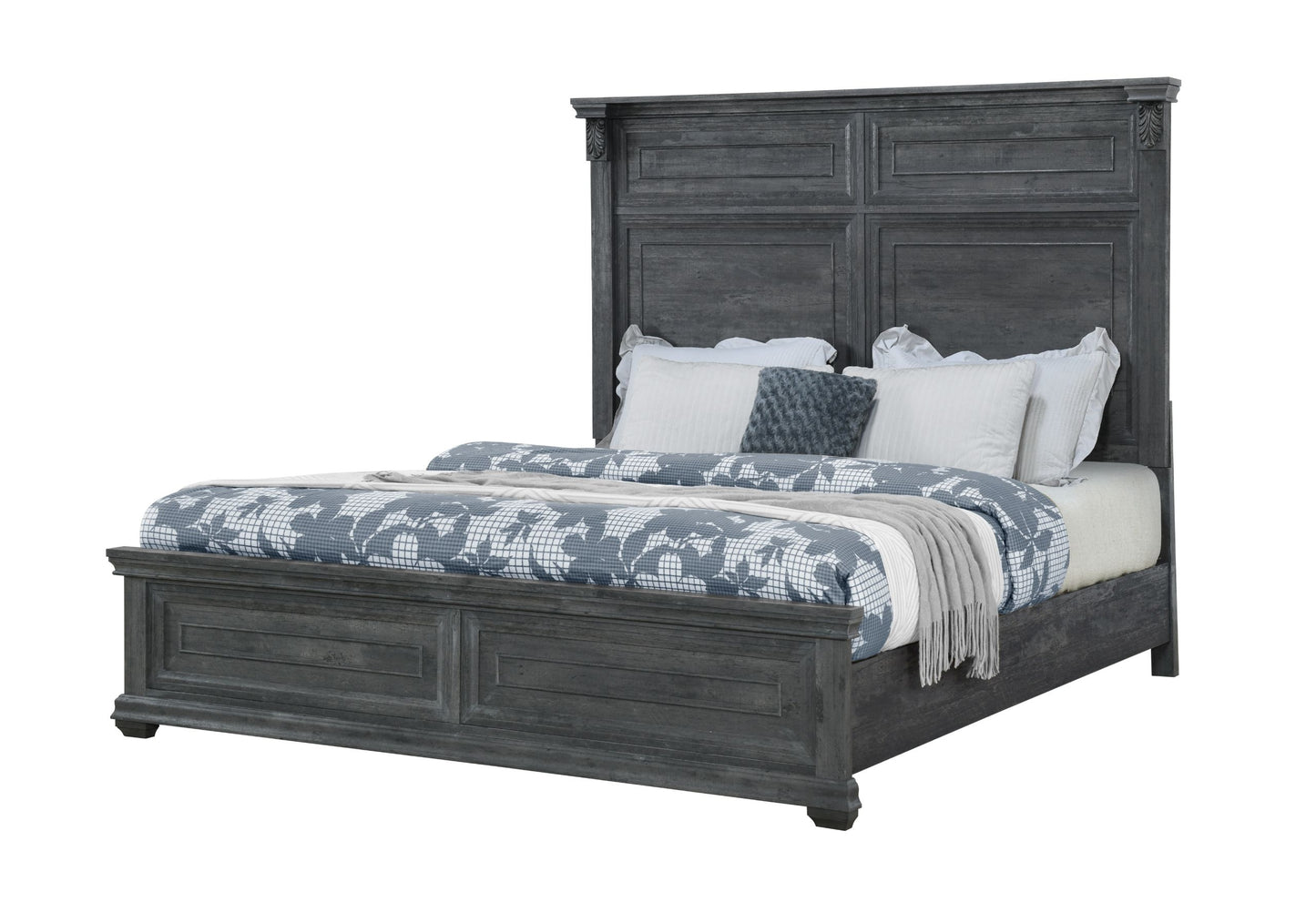 Tatum - King Bed Without Storage - Gray