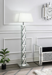 A1025 - LED Floor Lamp (Sold With Lamp Shade A1000-B) - Pearl Silver