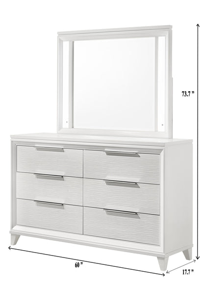 Cressida - Dresser And Mirror - White