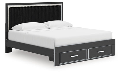 Zuraleus - Upholstered Panel Platform Storage Bed
