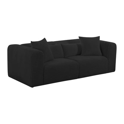 Tarra - Fluffy Oversized Corduroy Modular Loveseat