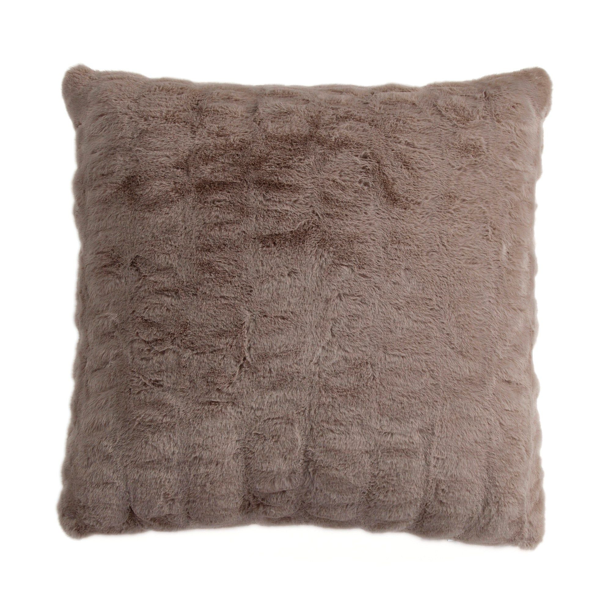 Ruched Rabbit - Euro Pillow With Down Insert - Blush