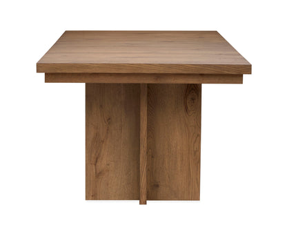 Marcel - Extendable Trestle Dining Table - Harvest Brown