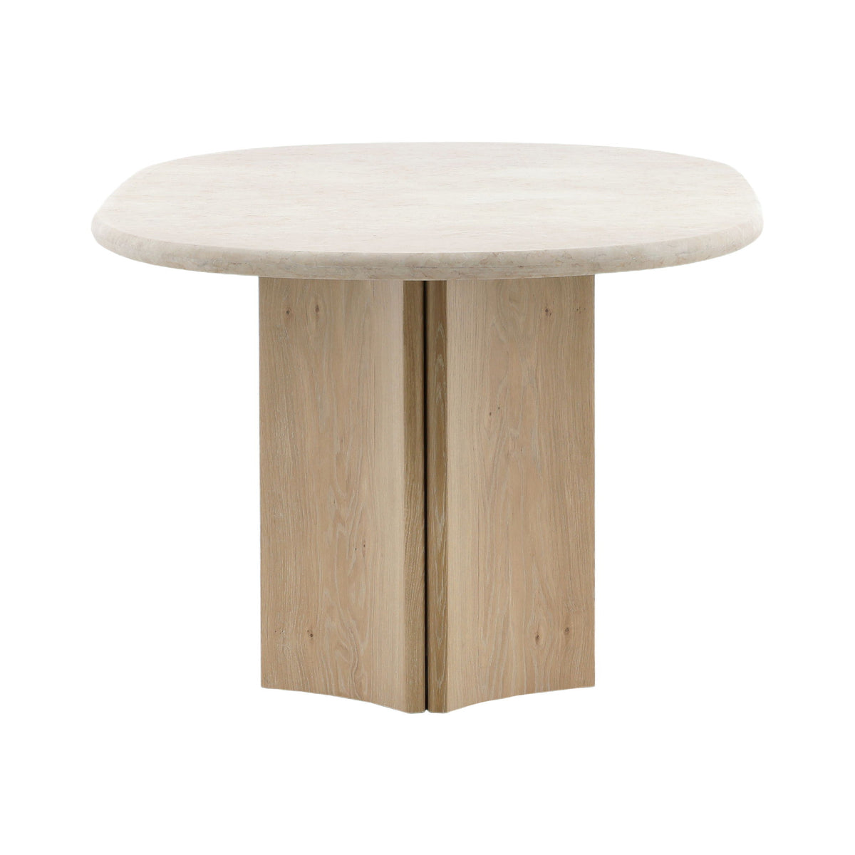 Oja - Dining Table 88" - Natural Wash And Cream