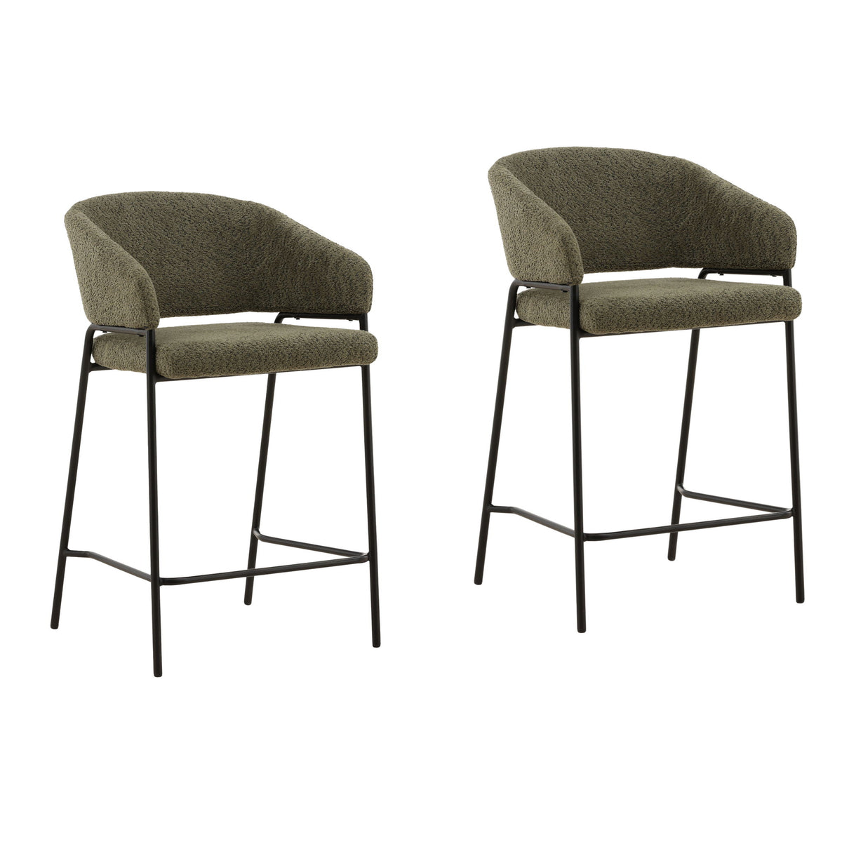 Cathey - Counter Stool (Set of 2) - Olive