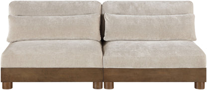 Turin - Chenille Fabric Upholstered Modular Sectional - Taupe