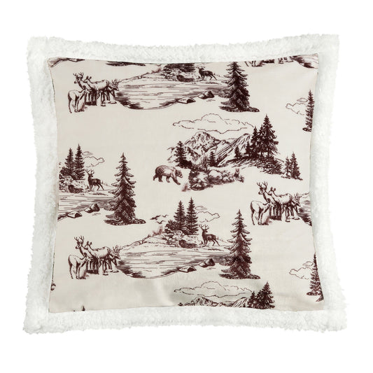 Campfire - White Pine Campfire Sherpa Pillow 6 Per Carton - Tan