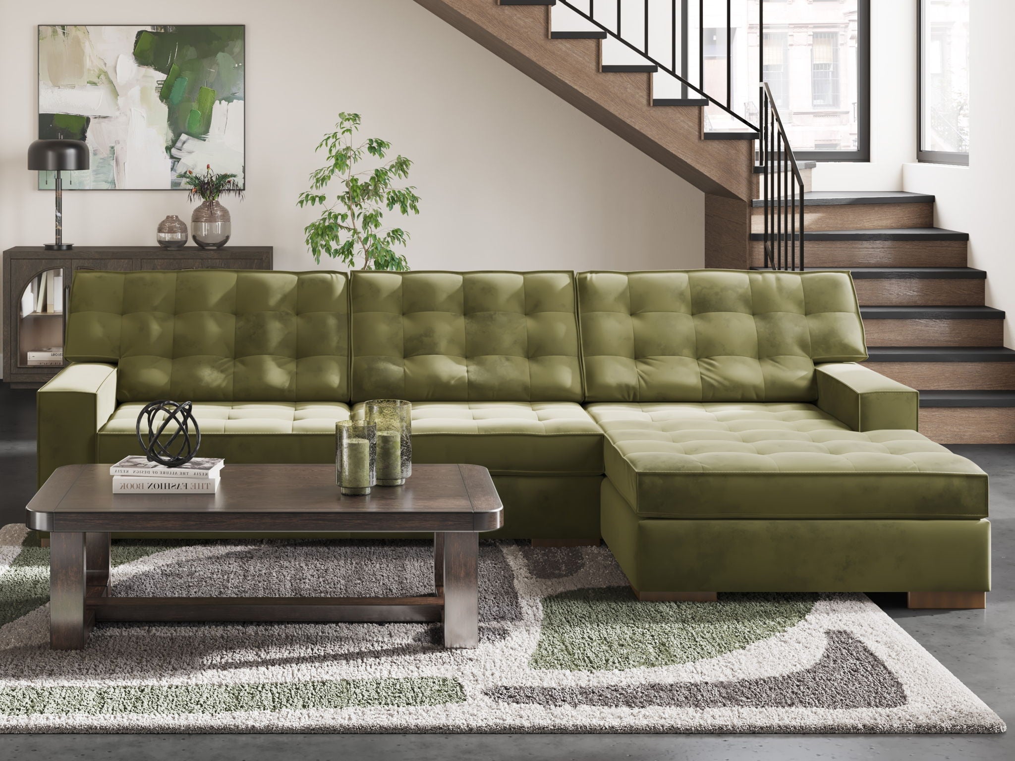 Ashley Furniture Caspian-Town Sectional - Thumbnail 2
