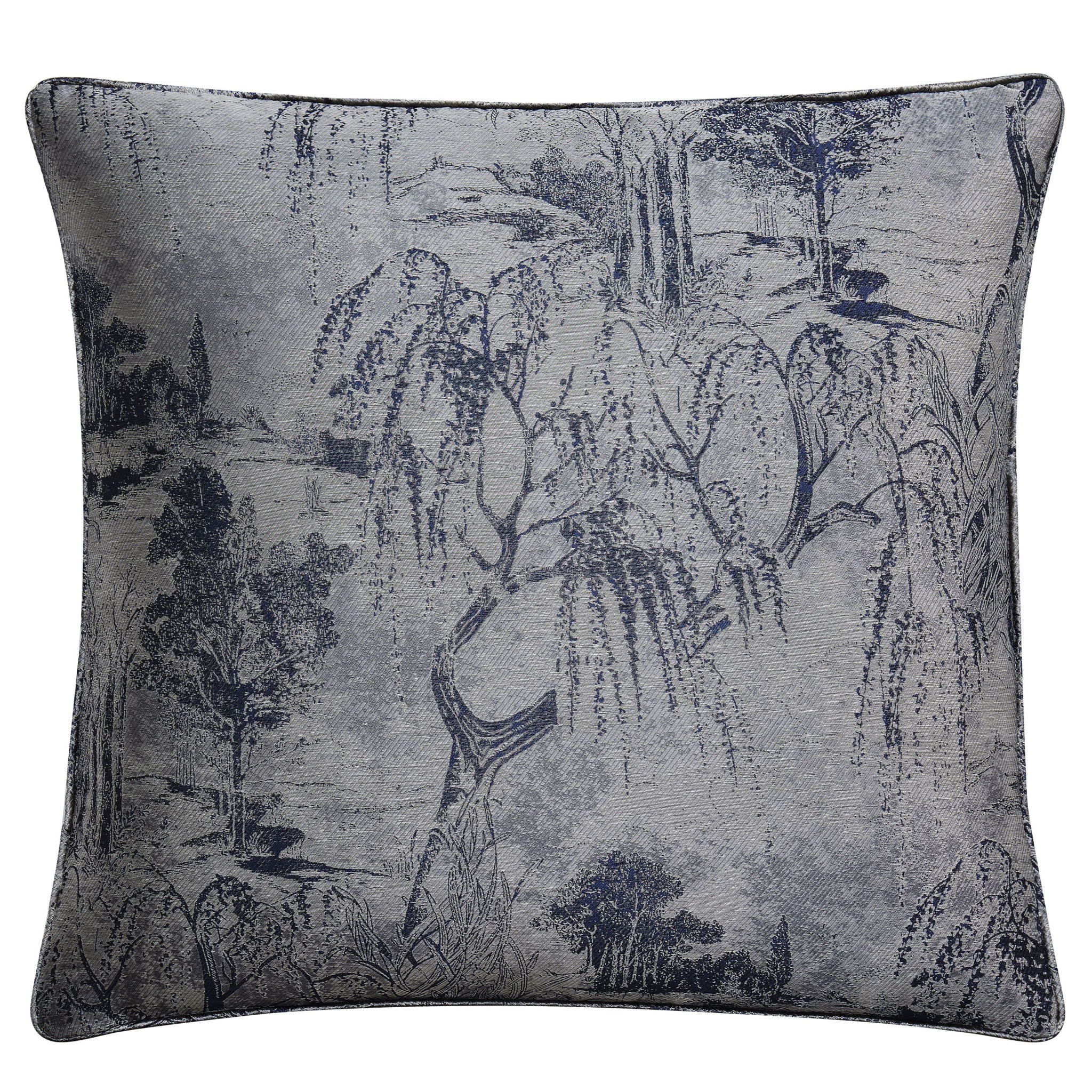 Pastoral Jacquard - Euro Sham - Silver