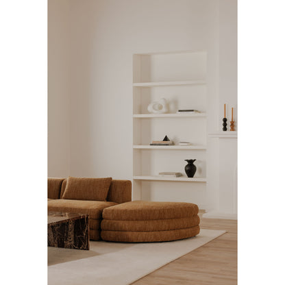 Lowtide - Curved Ottoman - Amber Glow