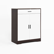 Freestanding Wooden Shoe Cabinet, 4 Tier Organizer With Drawer