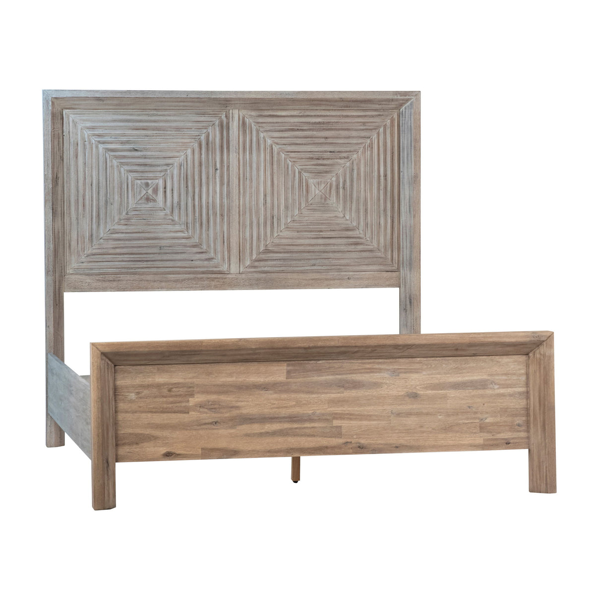 Bern - Queen Bed - Antique Light Gray Wash