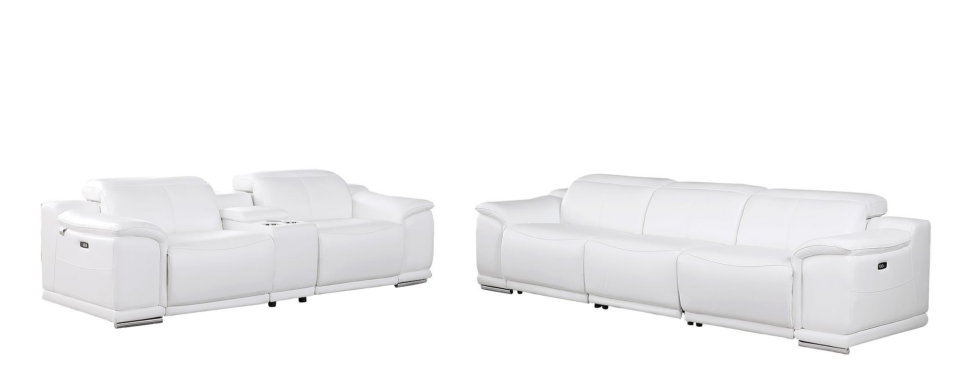 9762 - 6-Piece Modular Power Reclining Sofa And Console Loveseat Set With 5 Power Recliners In