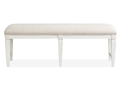 Willowbrook - Upholstered Bench - Egg Shell White