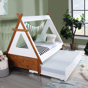 Loreen - Twin Bed - Oak & White