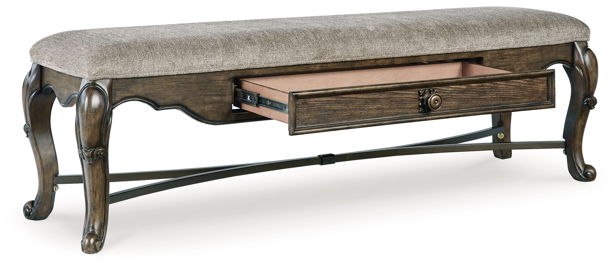 Maylee Upholstered Storage Bench - Thumbnail 2