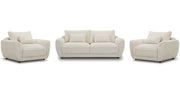 Utopia - Sofa And 2 Chair And Half - Mega Ivory