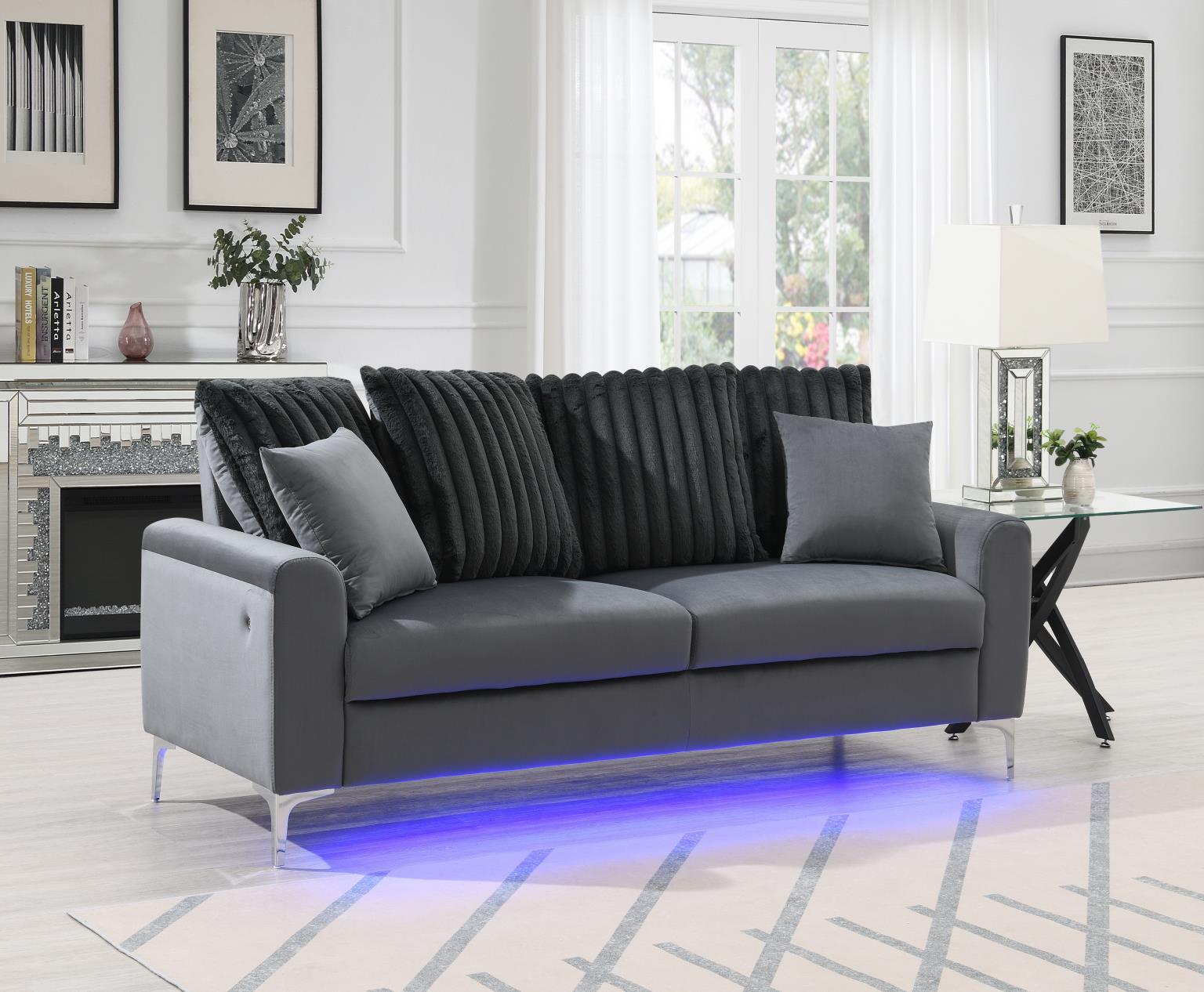 U481 - Sofa & Loveseat - Gray