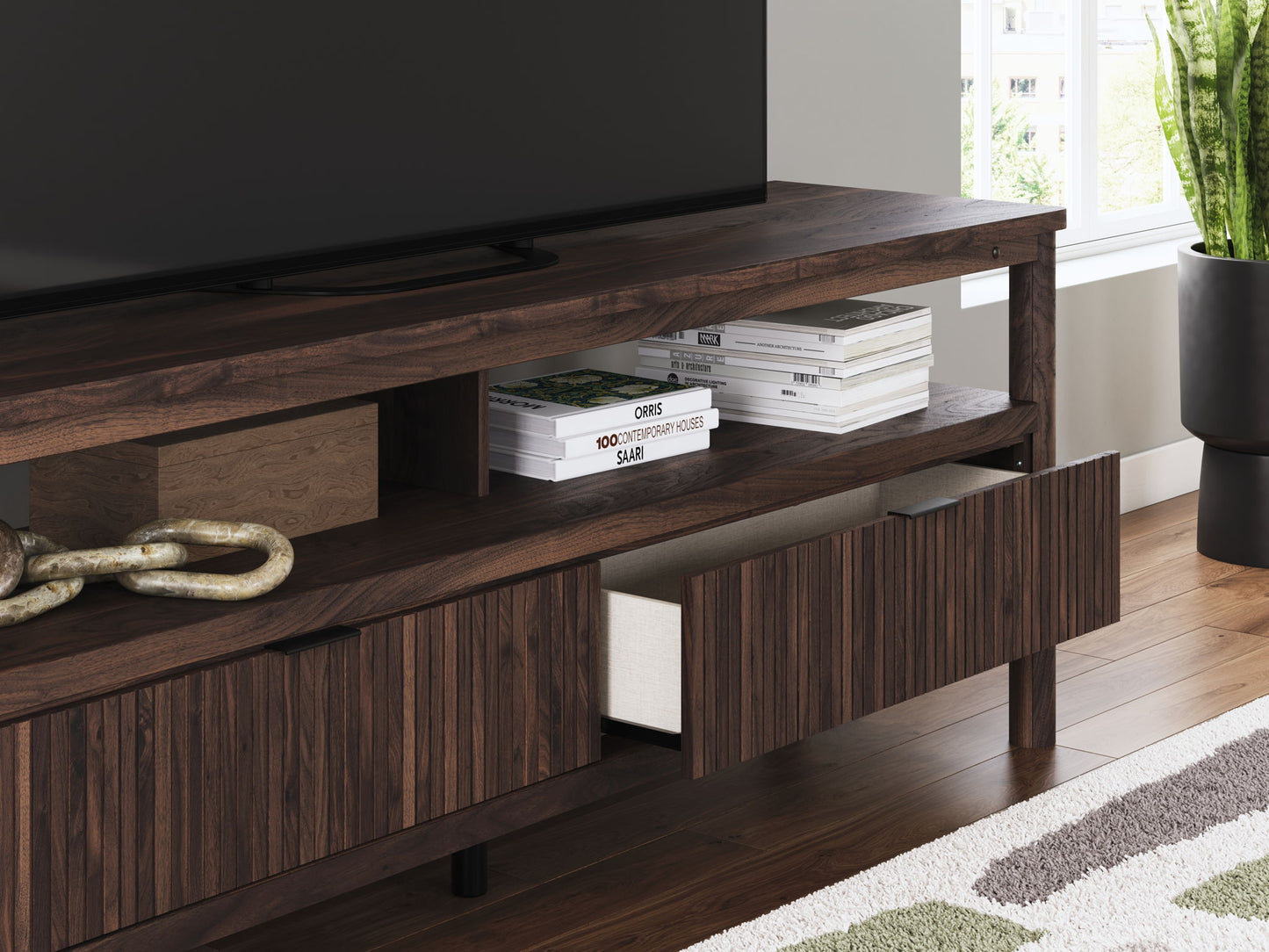 Cadmori - Extra Large TV Stand - Brown