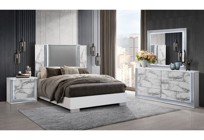 Ylime - 3 Piece Bedroom Set (Dresser, Mirror, Nightstand) - White