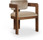 Sacha - Velvet Dining Chair With Brown Base (Set of 2)