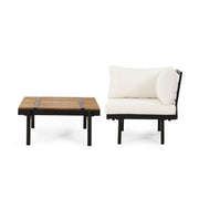 Theo - Sofa Corner, Coffee Table - Cream