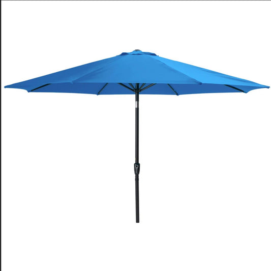 Patio Umbrella With Crank Lift And Tilt, UV-Resistant Canopy