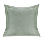 Luna - Single Flanged Washed Linen Pillow - Sage