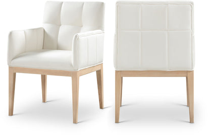 Adrian - Dining Arm Chair (Set of 2) - Light Brown Legs