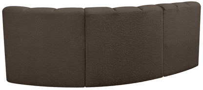 Arc - Boucle Fabric 3 Piece Sofa