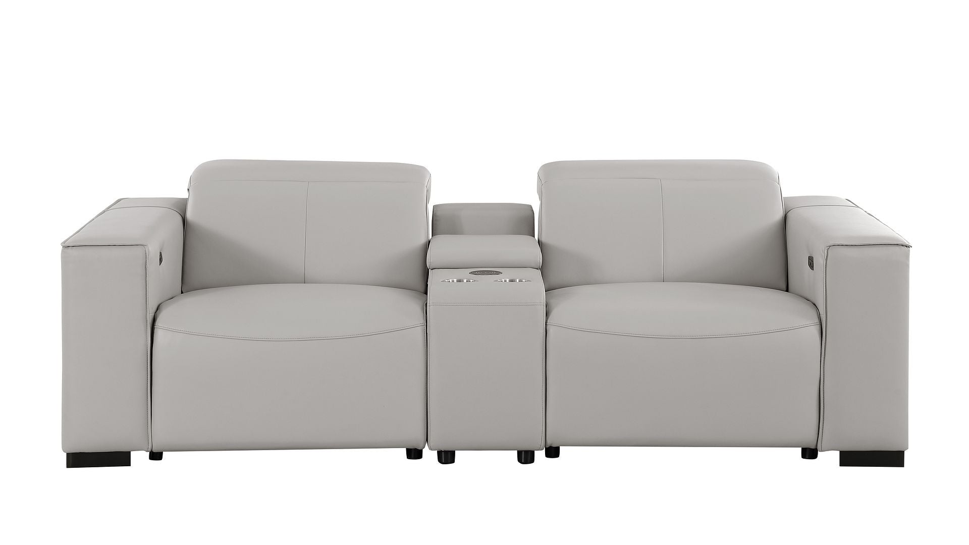 1208 - Dual Power Reclining Console Loveseat