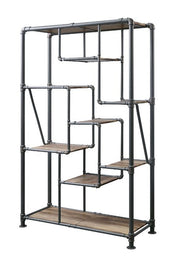 Brantley - Bookshelf - Antique Oak & Sandy Gray