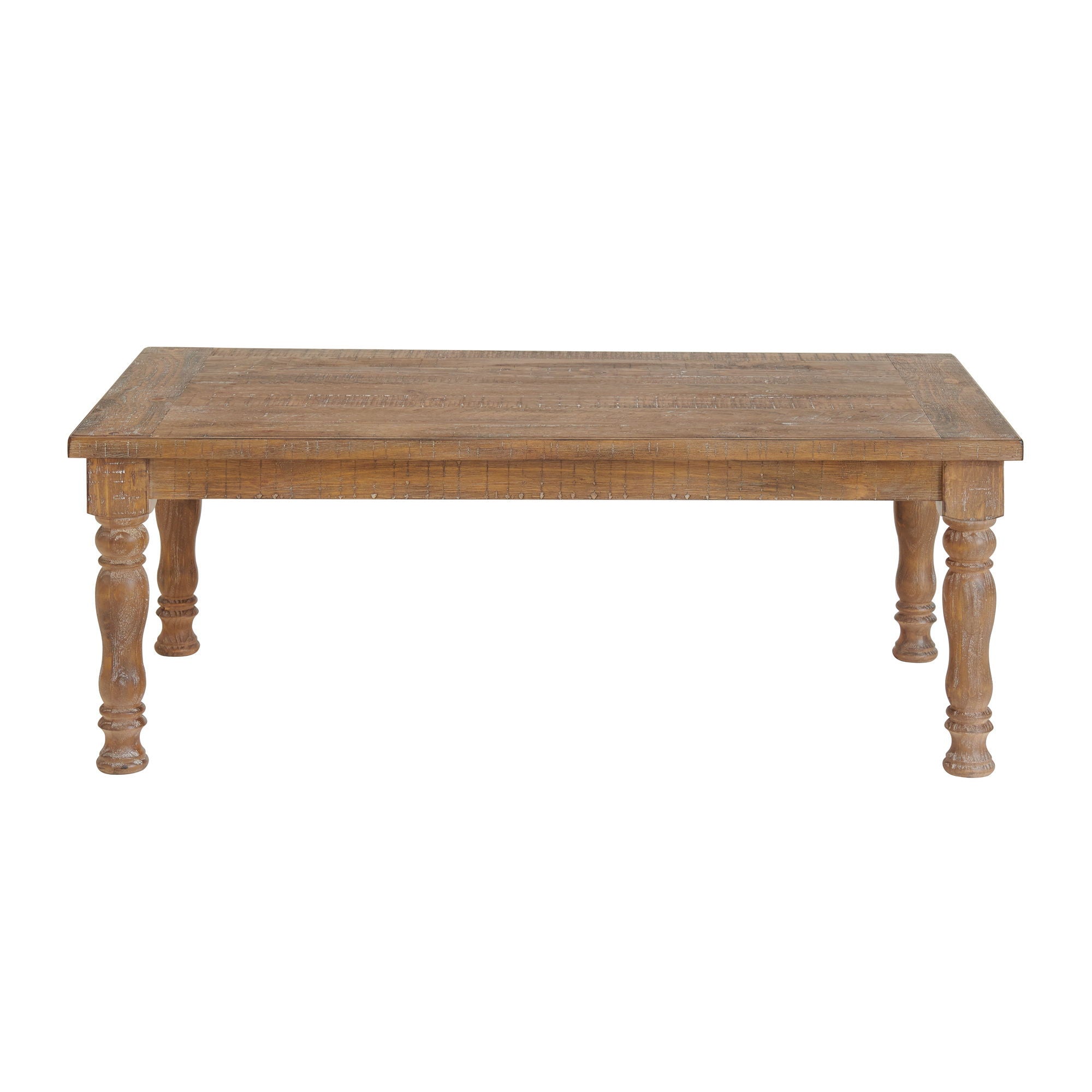 Highland - Coffee Table With Turned Legs - Sandwash