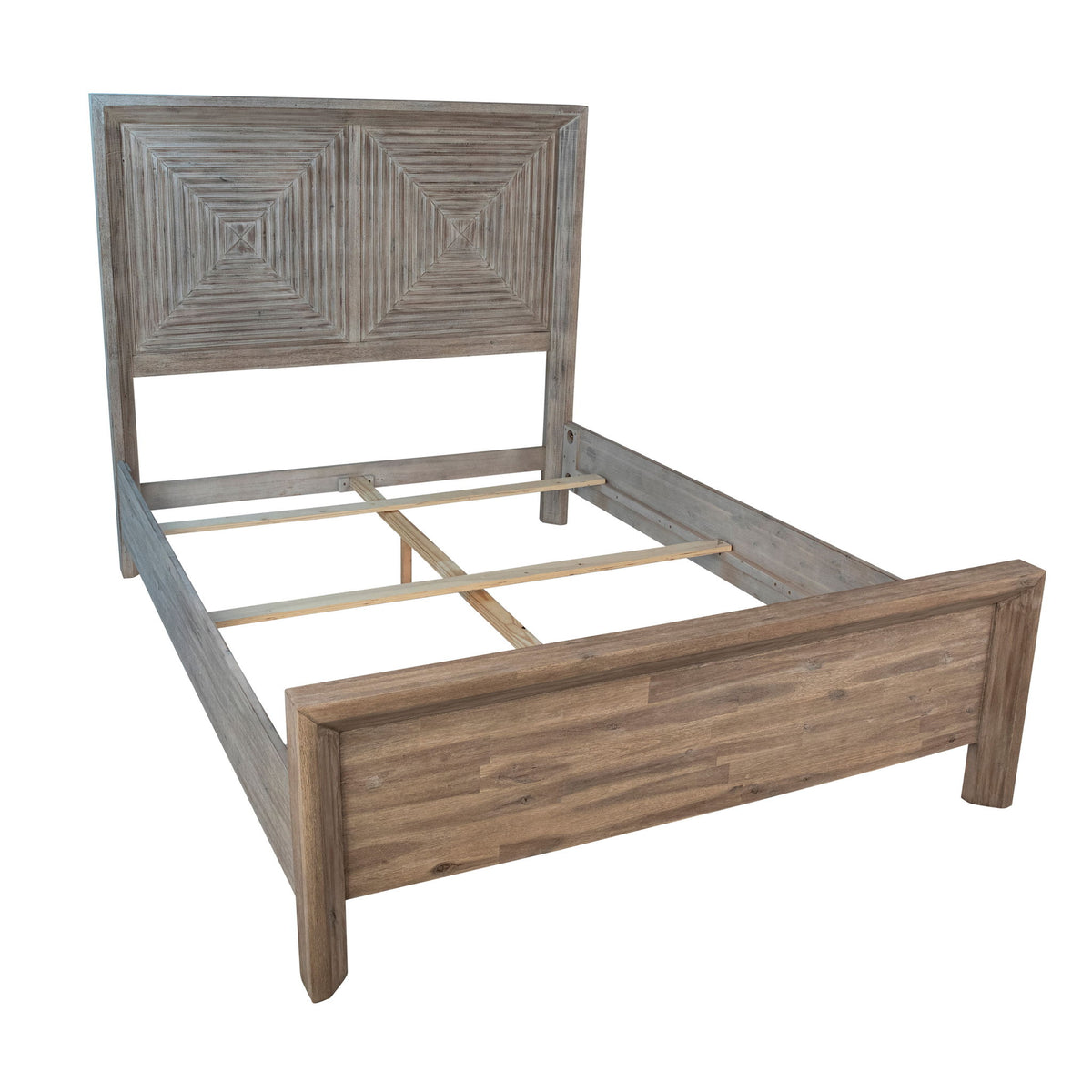 Bern - Queen Bed - Antique Light Gray Wash