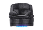 U8686 - Power Recliner With LED - Black