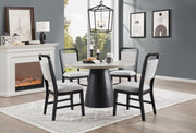 D178 - 5 Piece Dining Room Set (Table, 4 Side Chairs) - Black Ivory