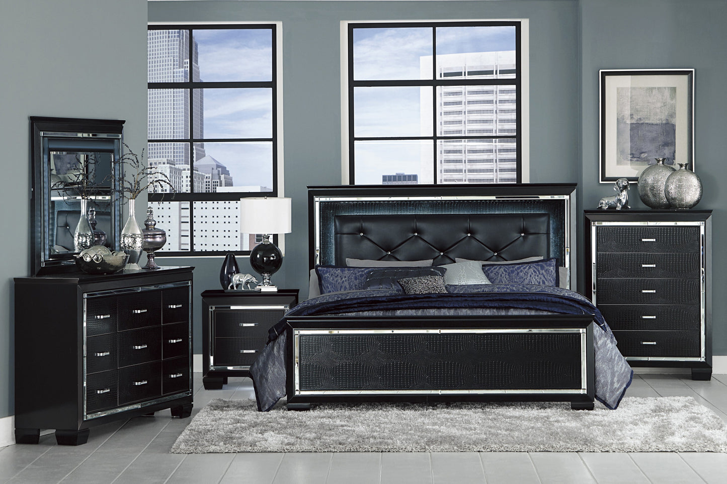 5pcs Queen Bedroom-Allura Collection