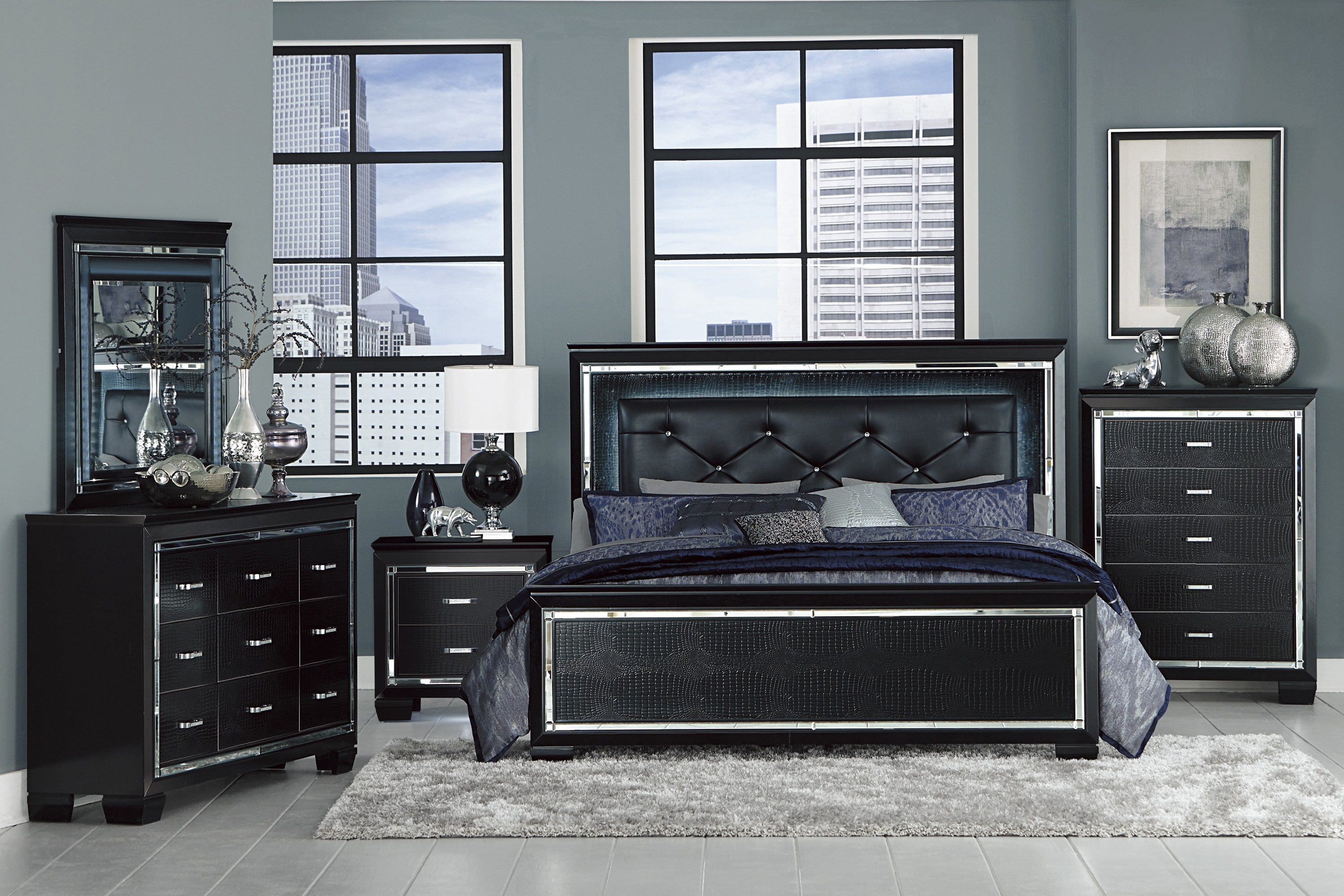 5pcs Queen Bedroom-Allura Collection