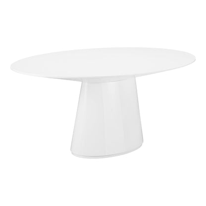 Otago - Oval Wood Dining Table - White