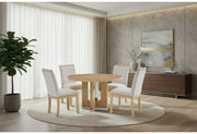 D3124 - 5 Piece Dining Room Set (D3124 Dining Table And 4 D1248 Dining Chairs) - Natural