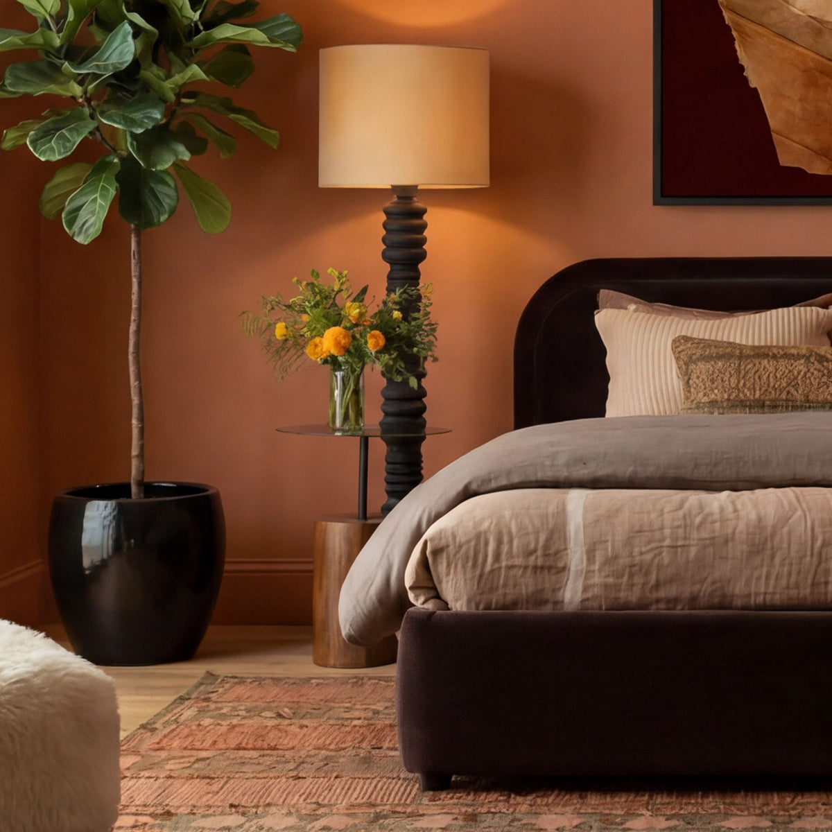 Arlo - Side Table - Brown And Black