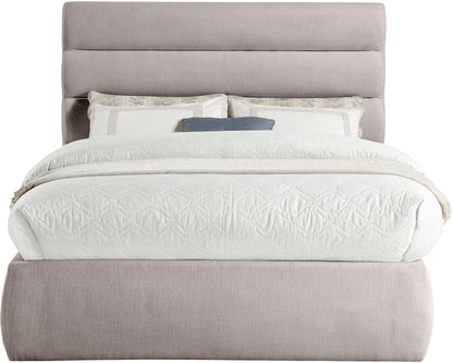 Adam - Linen Fabric Bed With 52" Headboard