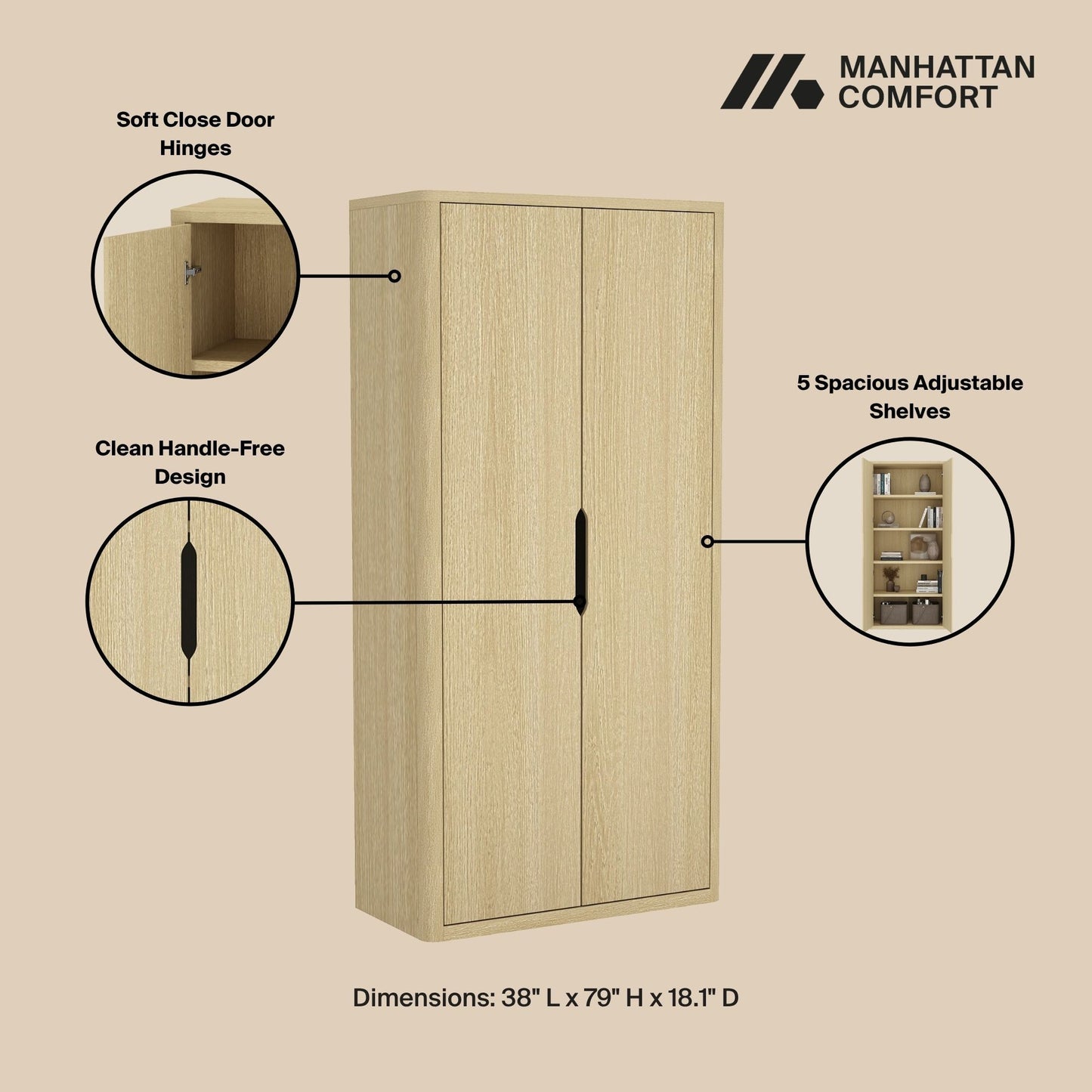 Rivington - Bookcase Cabinet