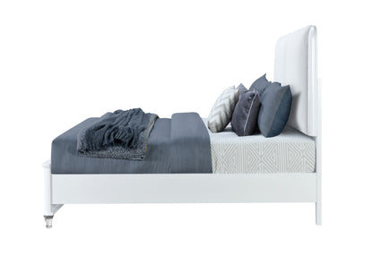 Apollo - King Bed - Gray / White