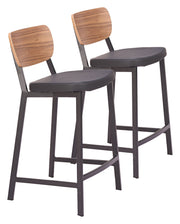 Ardenne - Counter Stool (Set of 2) - Black / Brown