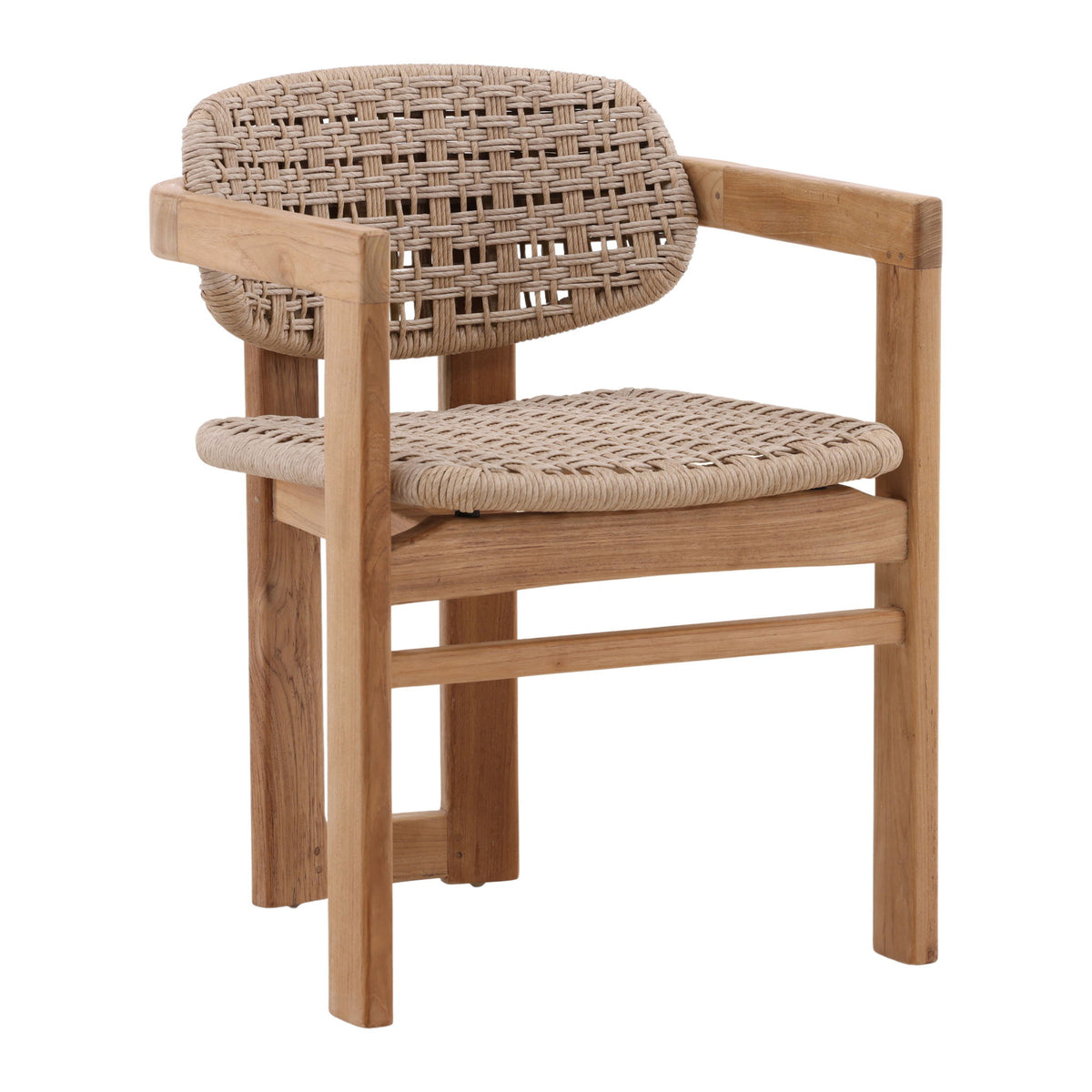 Jovita - Outdoor Dining Chair - Beige And Natural