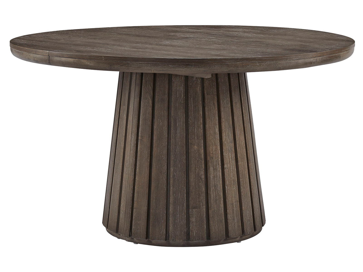Kavanaugh - Round Dining Table - Weathered Kona Brown
