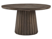 Kavanaugh - Round Dining Table - Weathered Kona Brown