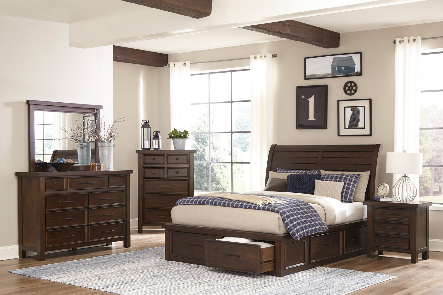 5pcs Queen Bedroom-Logandale Collection